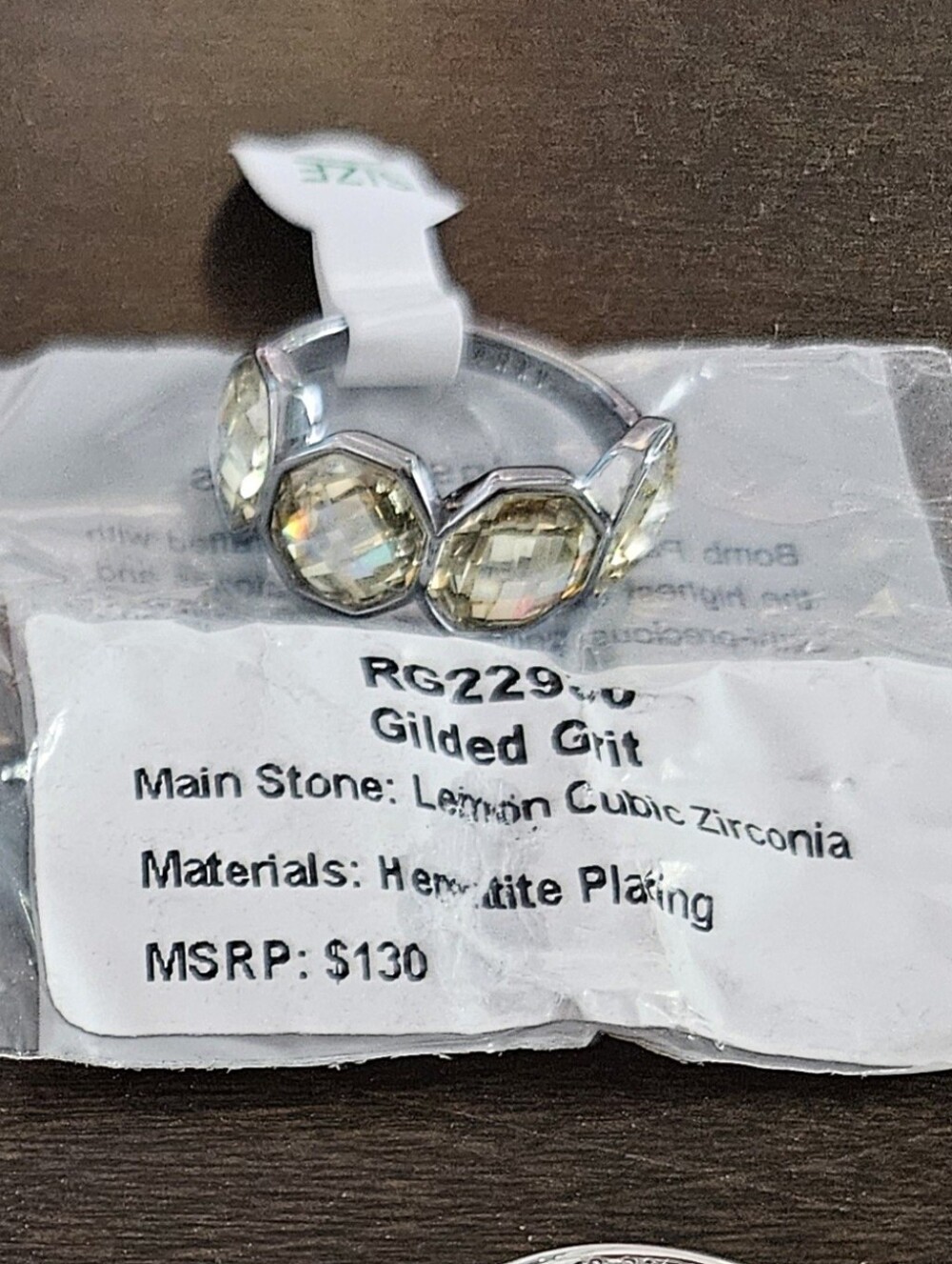 Bomb Party Gilded Grit Ring